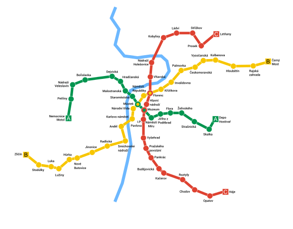 Plán tří tras pražského metra