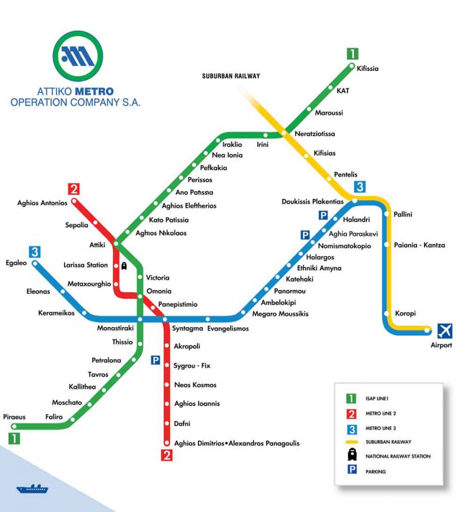 Metro v Athénách