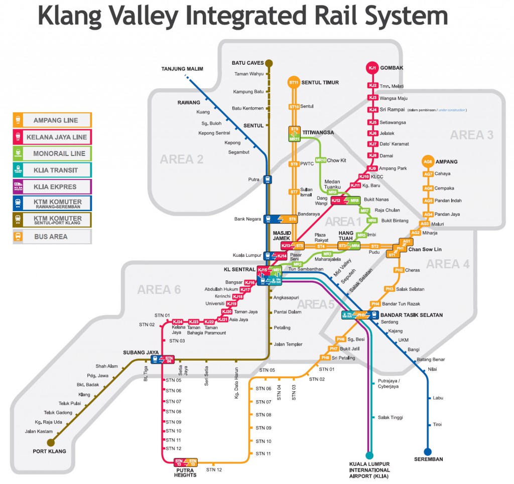 Mapa metra v Kuala Lumpur