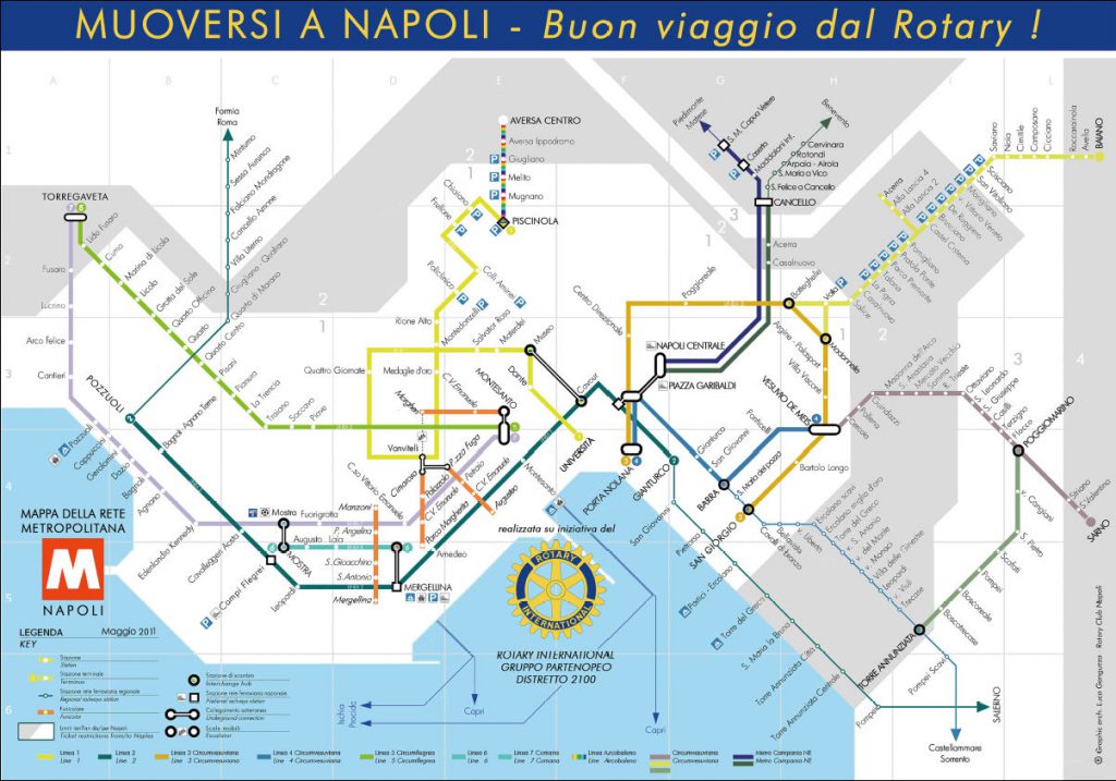 Mapa metra v Neapoli