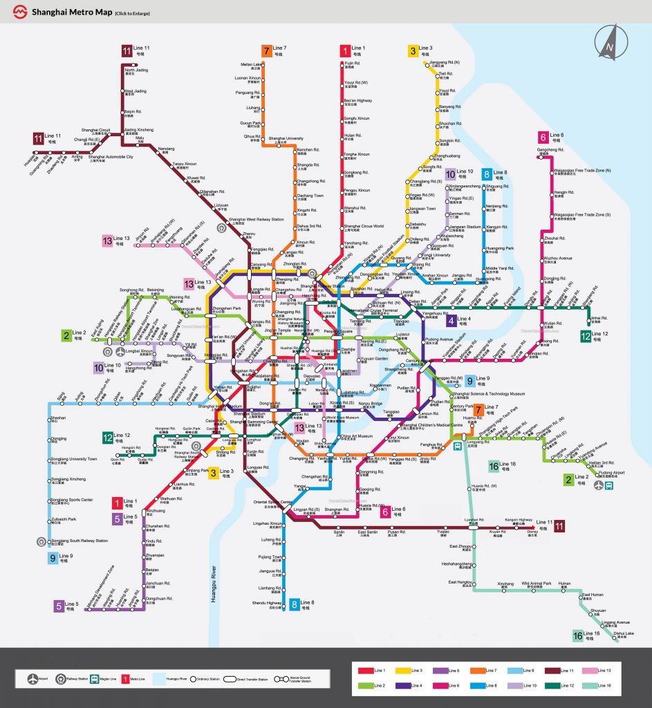 Metro v Shanghai/Šanghaji mapa, jízdné a doprava Průvodce 2023